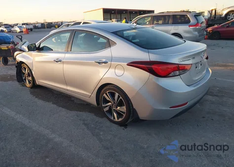 2014 Hyundai Elantra Limited z USA, uszkodzony, nr VIN 5NPDH4AEXEH483616